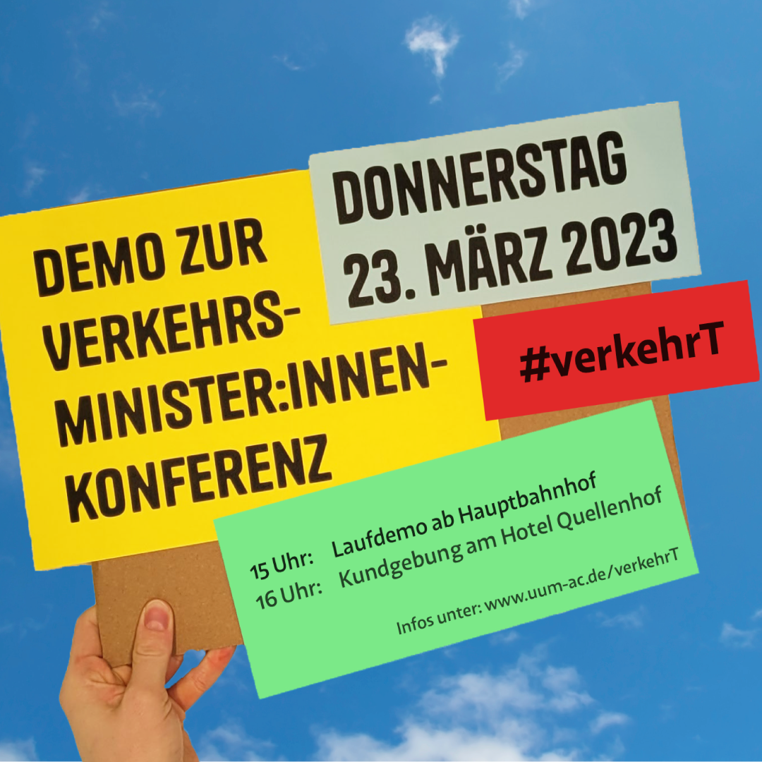 Demo zur Verkehrsminister*innenkonferenz